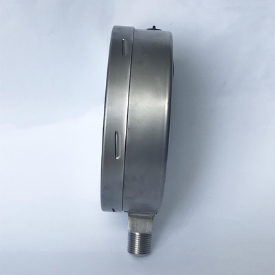 Manometr ze stali nierdzewnej 150 Psi 10 Bar CL 1.0 Manometr wypełniony olejem silikonowym