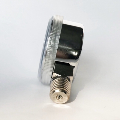 Dolny manometr 200 Psi Stal chromowana Mosiądz Elementy wewnętrzne Manometr 50 mm