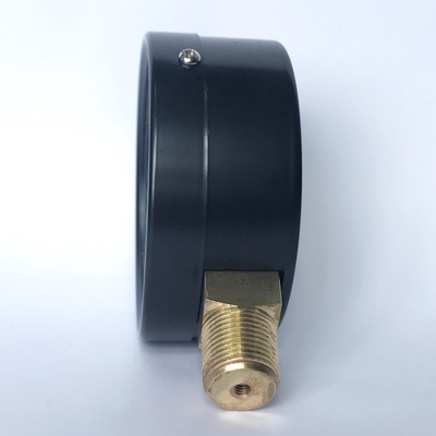Miernik ciśnienia z mosiężną rurką żółta zielona czerwona tarcza 80 mm 15 bar